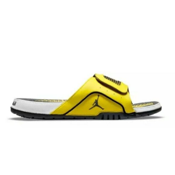 Jordan Hydro 4 Retro Slide Sandals 'Lightning' DN4238-701 - Picture 1 of 8